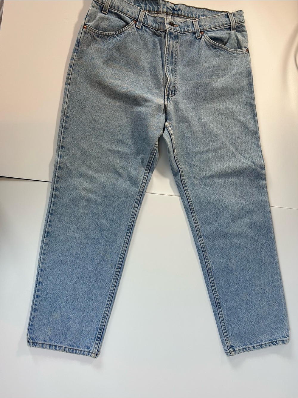 Vintage Levi’s 506 Orange Tab Made in USA Jeans 38x30 Light Wash Relaxed Fit